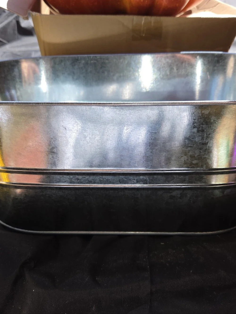 Galvanized Metal Beverage Tub - Silver Bucket Cooler
